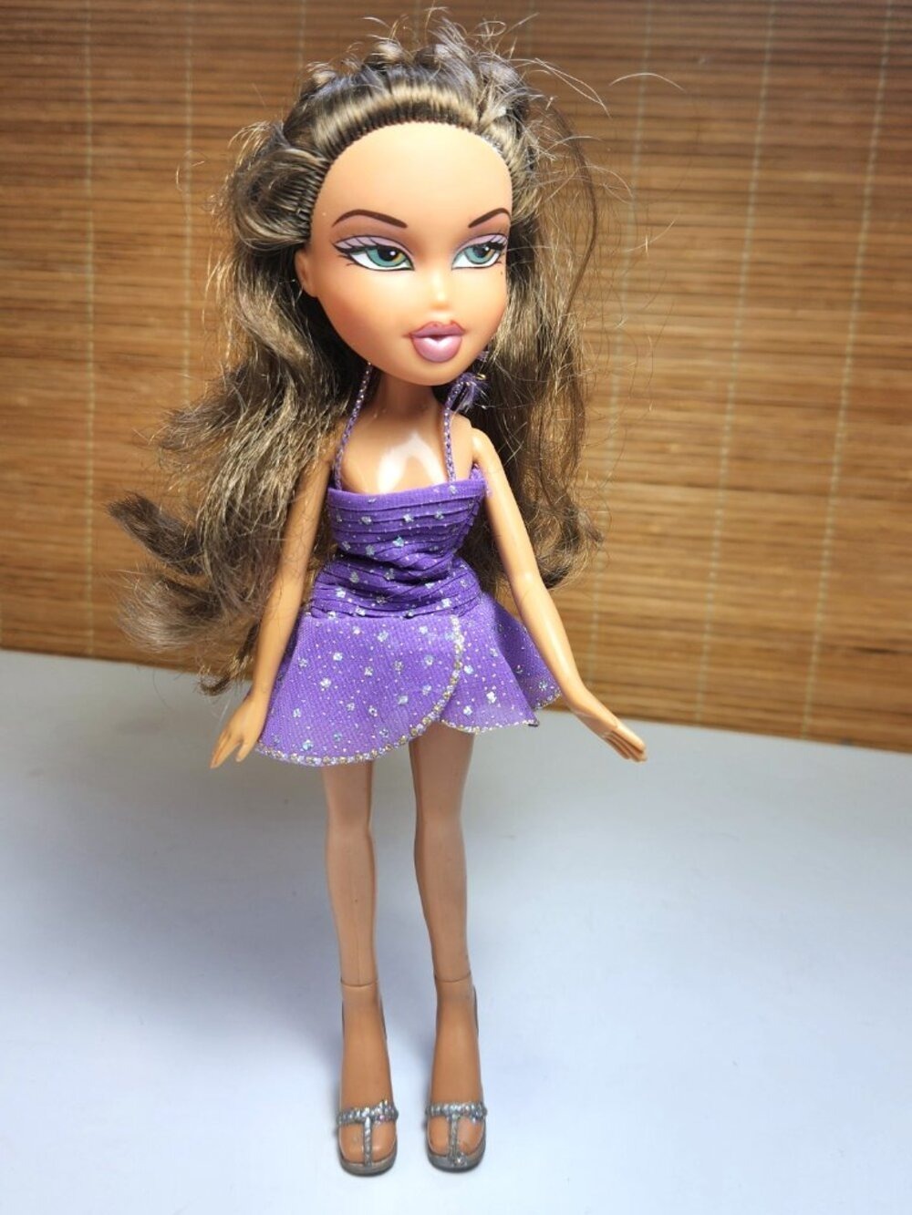 Bratz MGA Passion 4 Fashion Yasmin Doll Original 2001 Y2K Purple Dress